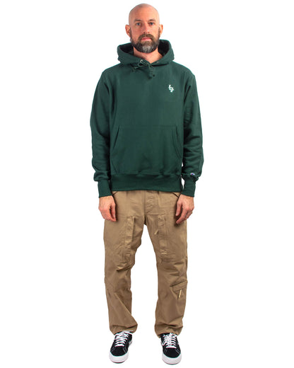 lost & found Lost & Found Lost & Found Reverse Weave Hoodie Dark Green
