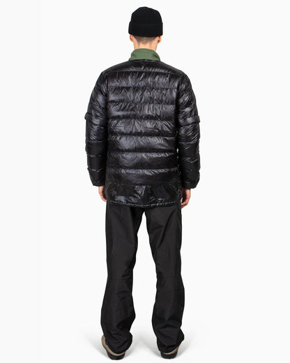 lost & found Nanga Nanga Inner Down Cardigan Detachable Sleeve Black