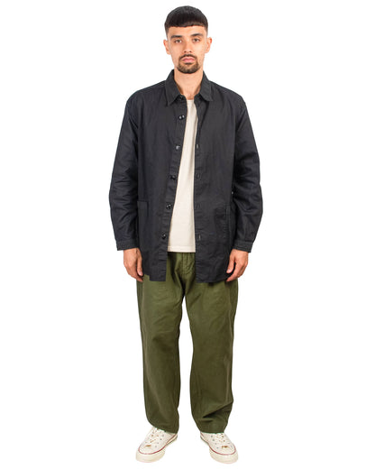 lost & found Sage de Cret Sage de Cret 9/10 Length One-Tuck Wide Pants Olive Cotton/Linen Back Satin