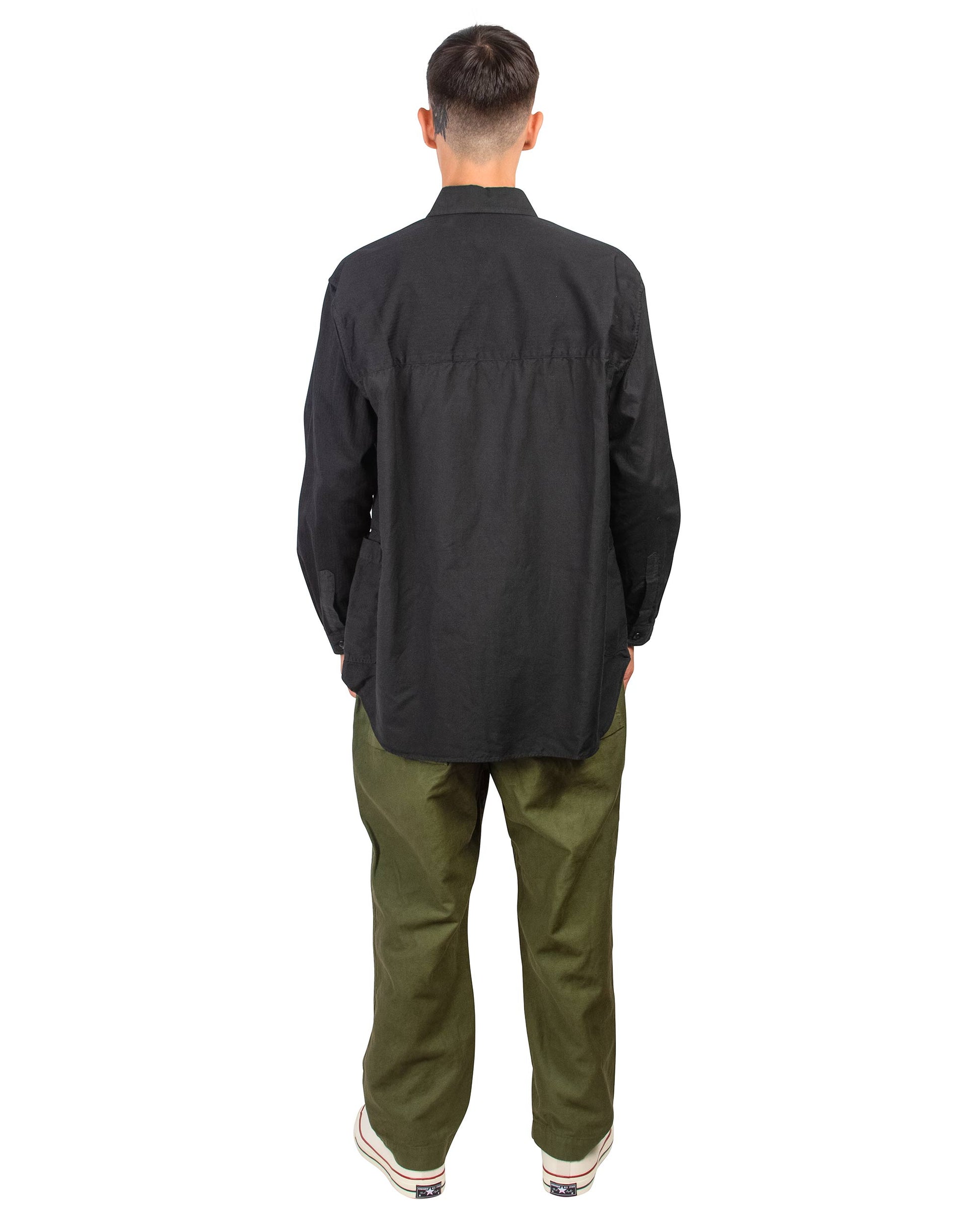 lost & found Sage de Cret Sage de Cret 9/10 Length One-Tuck Wide Pants Olive Cotton/Linen Back Satin