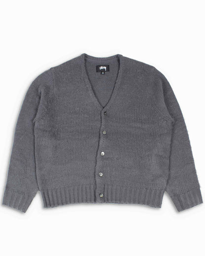 lost & found Stussy Stüssy Brushed Cardigan Charcoal
