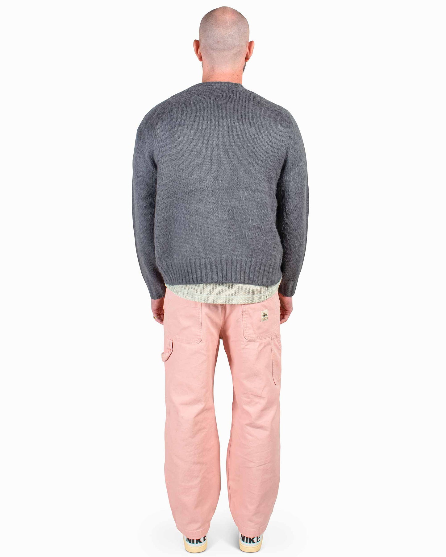 lost & found Stussy Stüssy Brushed Cardigan Charcoal