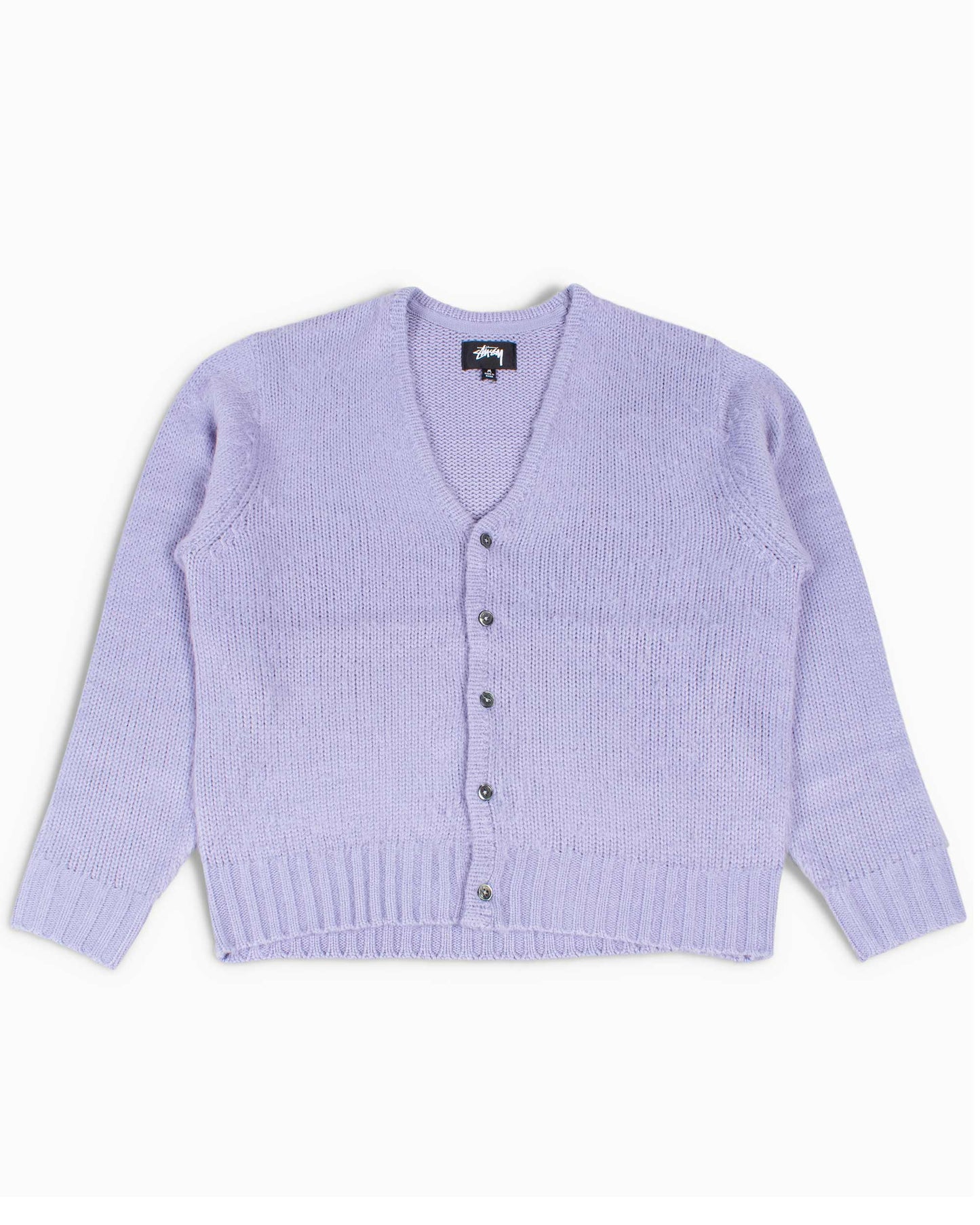 lost & found Stussy Stüssy Brushed Cardigan Lavender