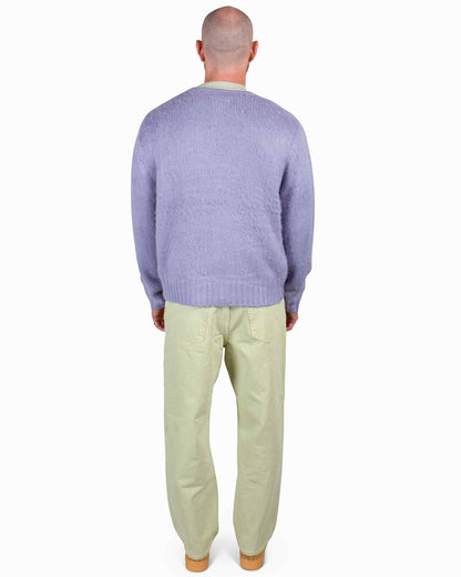 lost & found Stussy Stüssy Brushed Cardigan Lavender