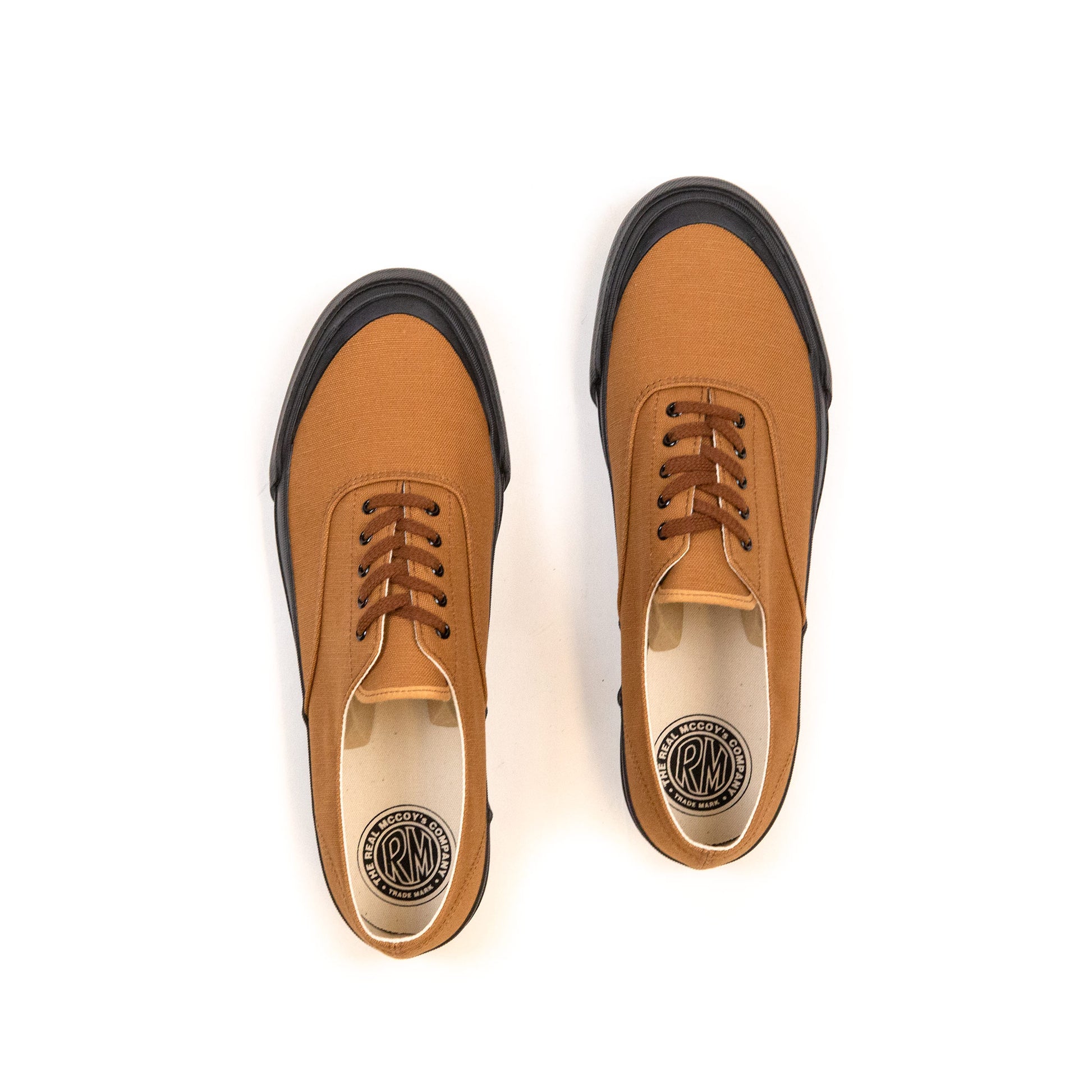 lost & found The Real McCoy's The Real McCoy's MA18019 USN Cotton Canvas Deck Shoes Brown