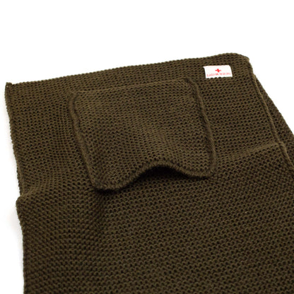 lost & found The Real McCoy's The Real McCoy's MA20102 Wool, Ribbed Muffler Olive