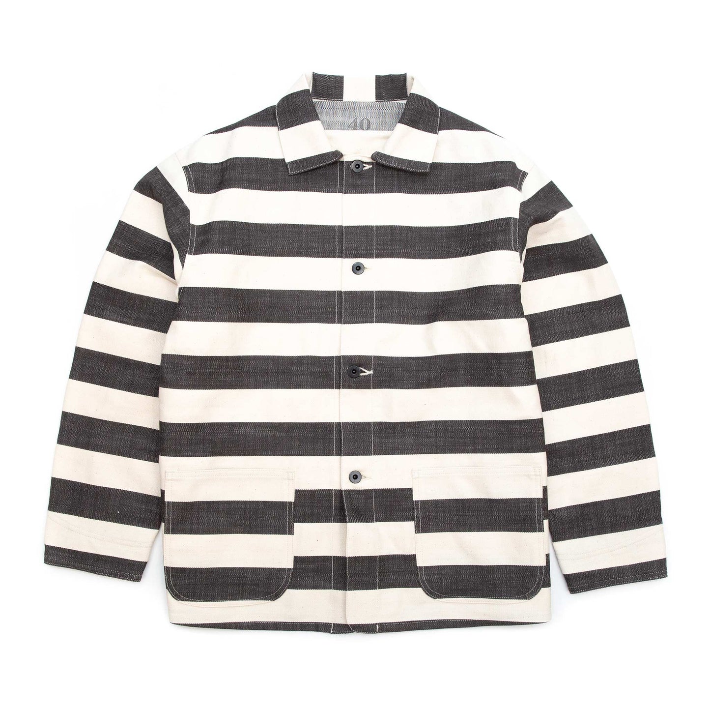 lost & found The Real McCoy's The Real McCoy's MJ20025 Prisoner Jacket White/Black