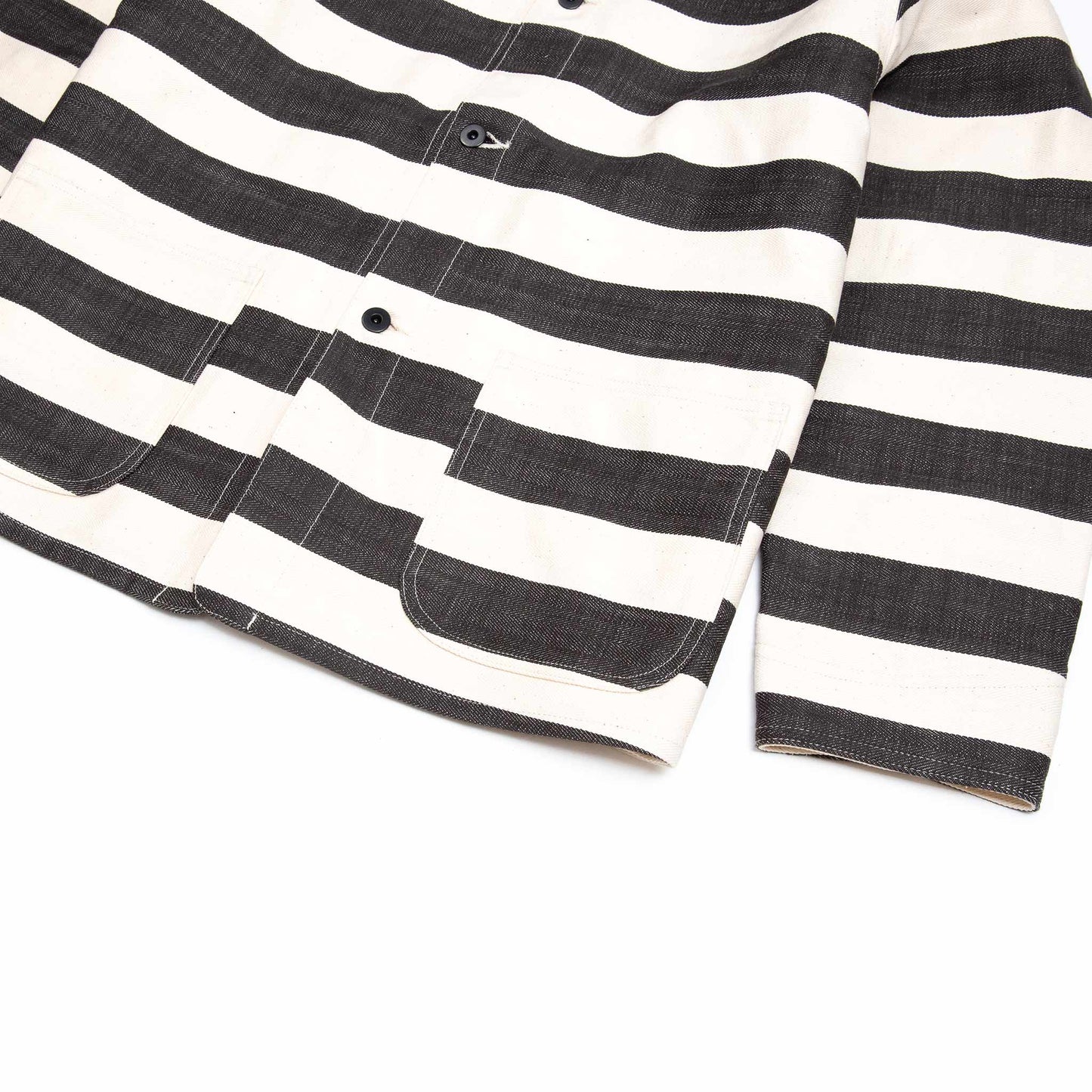 lost & found The Real McCoy's The Real McCoy's MJ20025 Prisoner Jacket White/Black