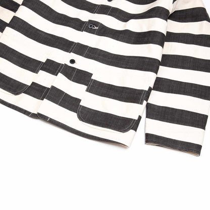 lost & found The Real McCoy's The Real McCoy's MJ20025 Prisoner Jacket White/Black