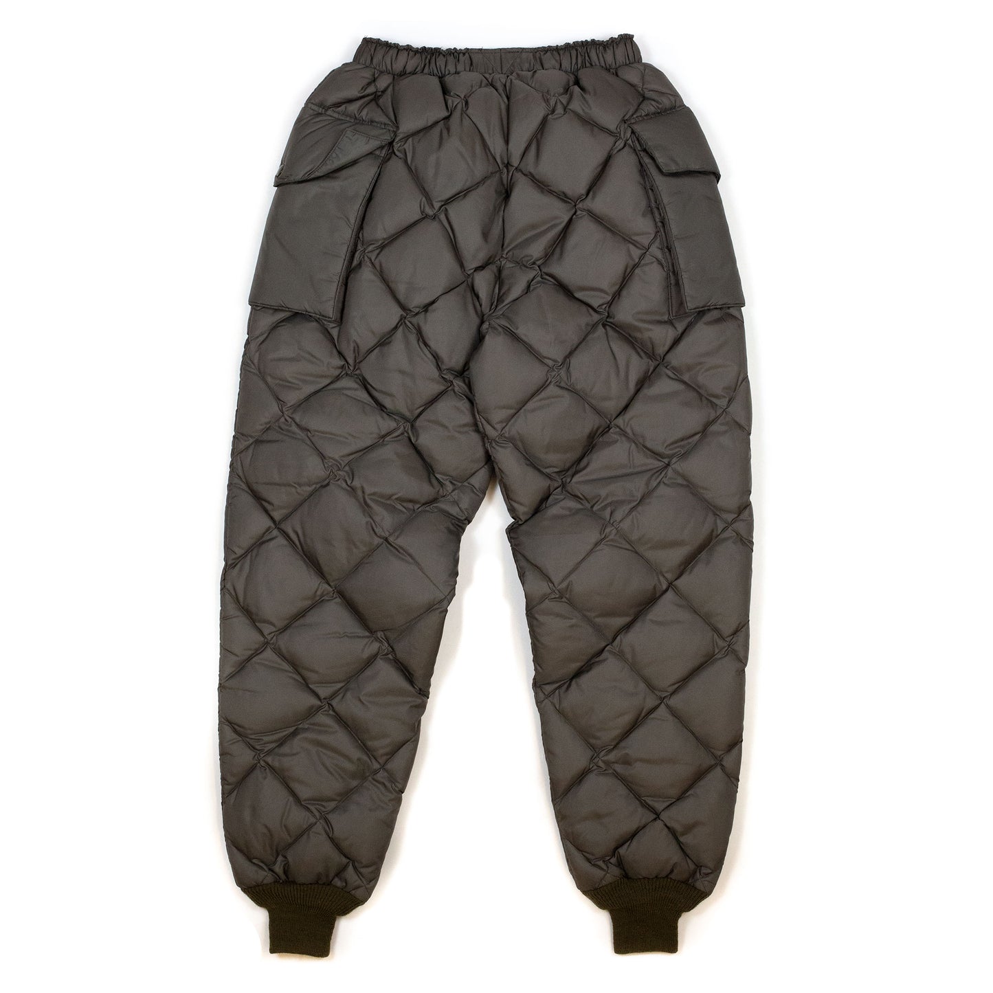 lost & found The Real McCoy's The Real McCoy's MP20105 Nylon Quilted Down Trousers Olive