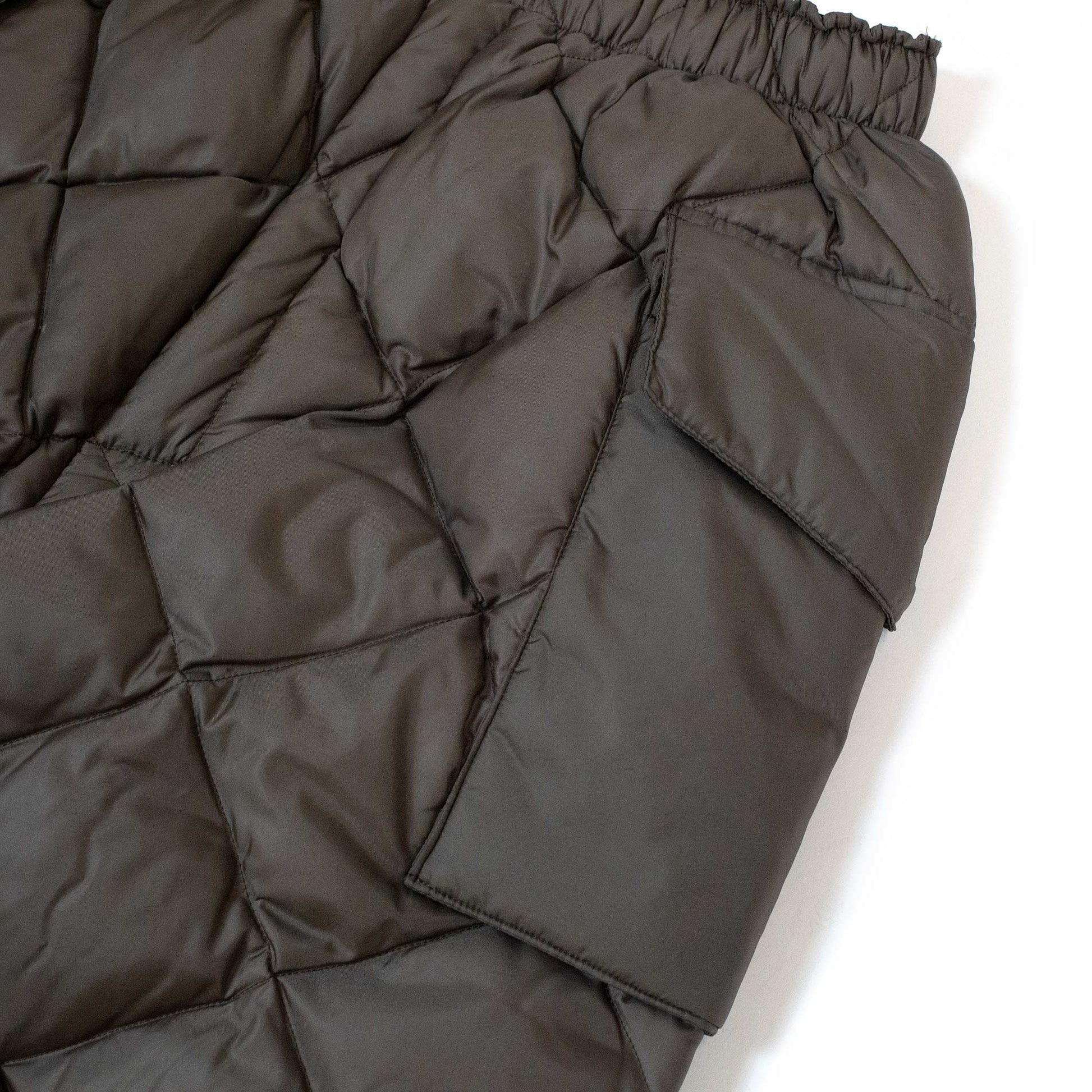 lost & found The Real McCoy's The Real McCoy's MP20105 Nylon Quilted Down Trousers Olive