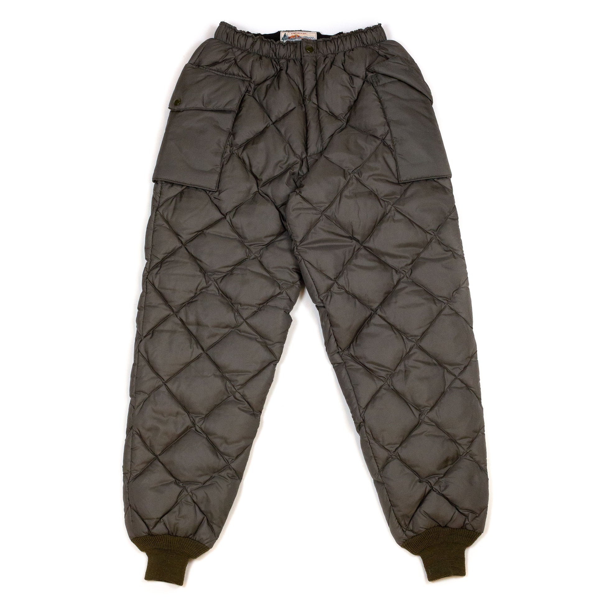 lost & found The Real McCoy's The Real McCoy's MP20105 Nylon Quilted Down Trousers Olive