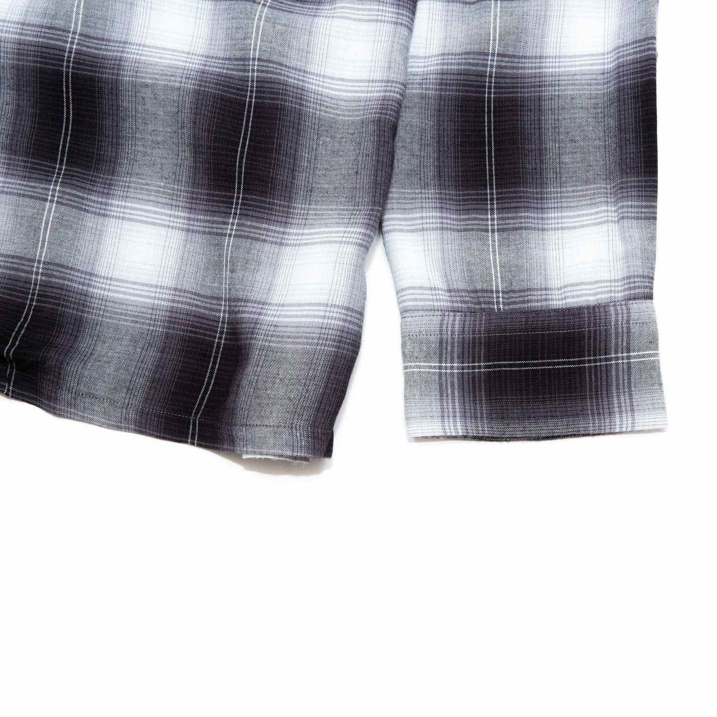 lost & found The Real McCoy's The Real McCoy's MS20102 Shadow Check Rayon Shirt Silver Grey