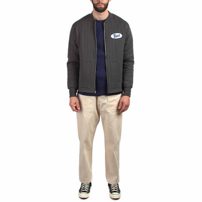 lost & found The Real McCoy's The Real McCoy's BC21101 Buco F/Z Nylon Quilted Sweatshirt Charcoal
