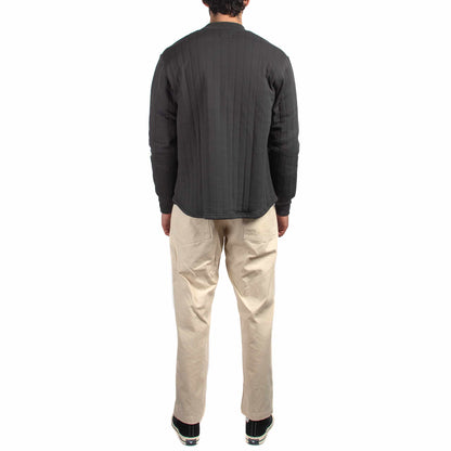 lost & found The Real McCoy's The Real McCoy's BC21101 Buco F/Z Nylon Quilted Sweatshirt Charcoal