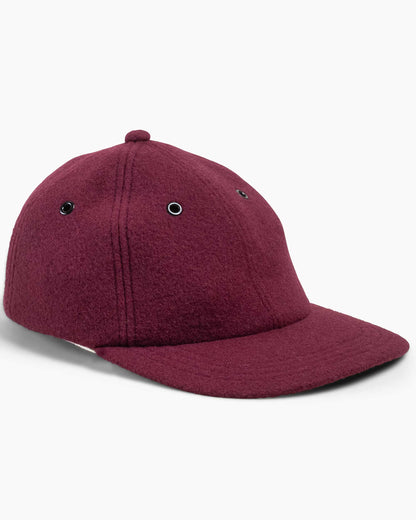 lost & found The Real McCoy's The Real McCoy's MA22105 Wool Baseball Cap Burgundy