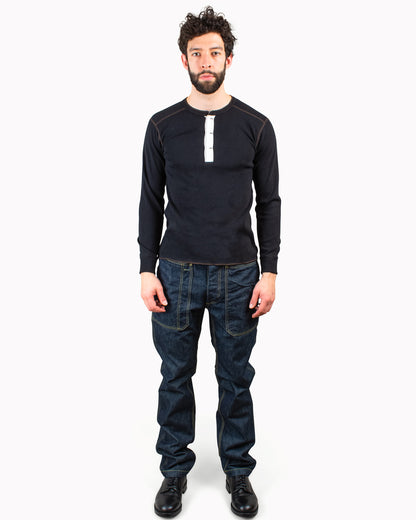 lost & found The Real McCoy's The Real McCoy's MC16117 Union Shirt Long Sleeve Black