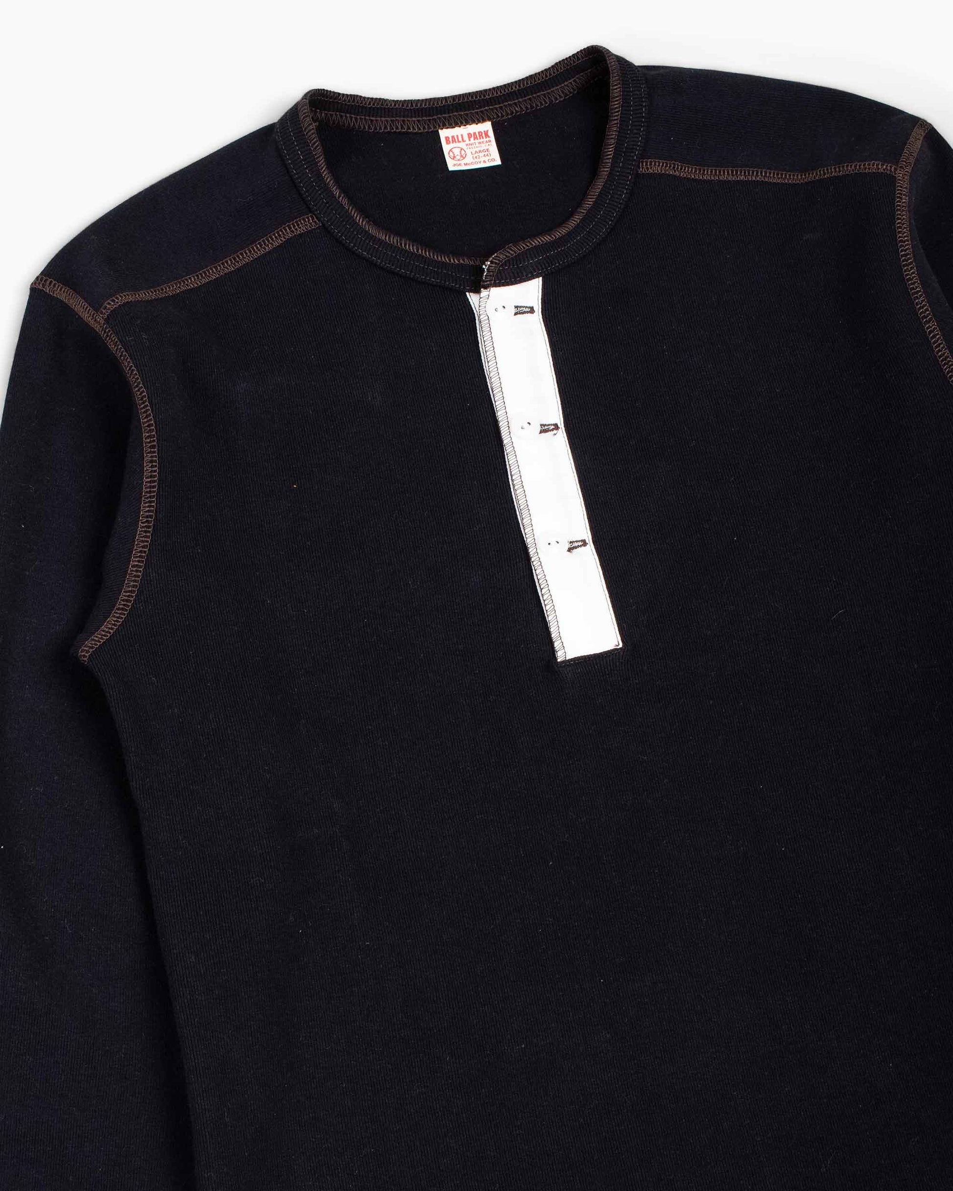 lost & found The Real McCoy's The Real McCoy's MC16117 Union Shirt Long Sleeve Black