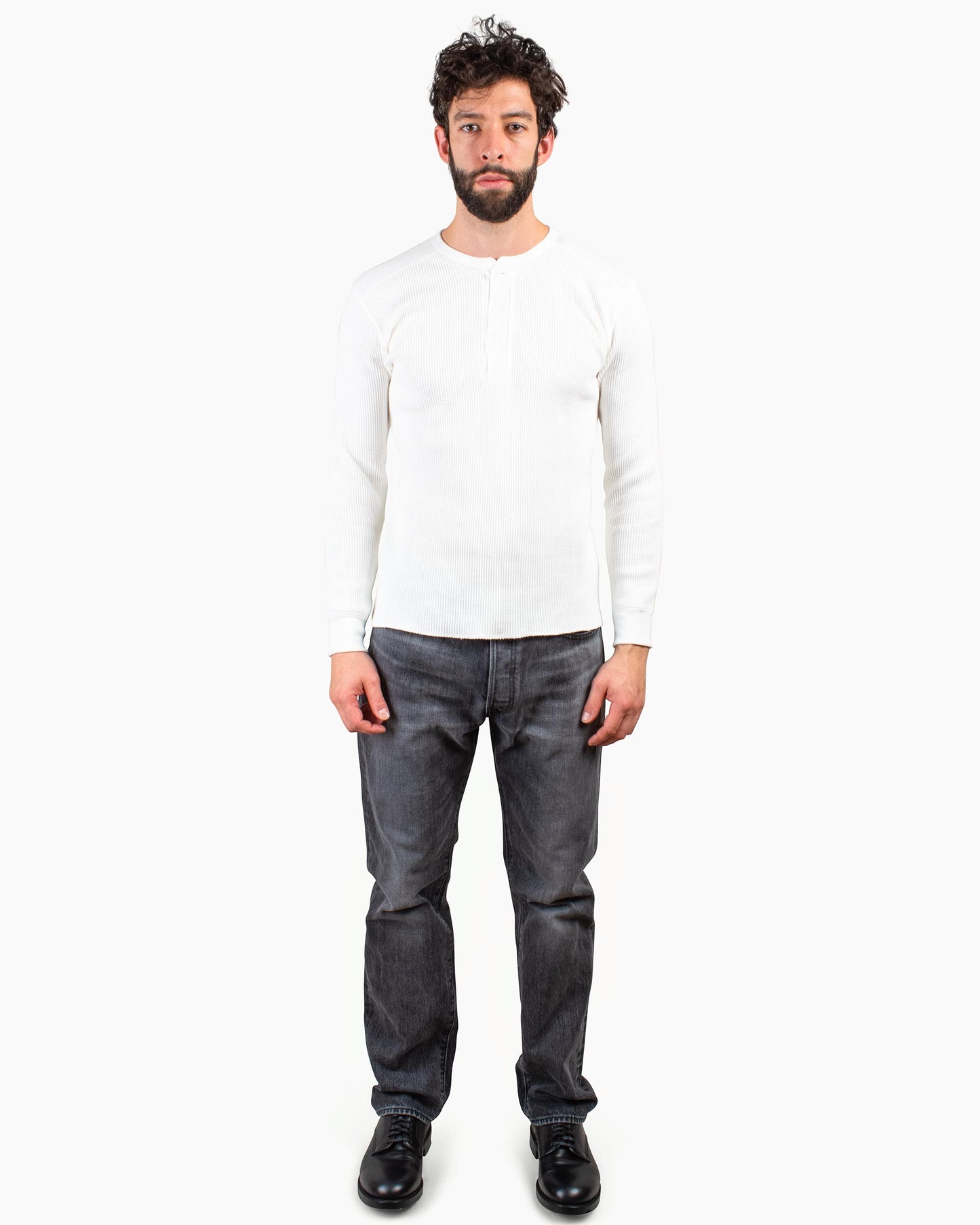 lost & found The Real McCoy's The Real McCoy's MC16117 Union Shirt Long Sleeve White