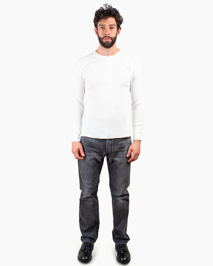 lost & found The Real McCoy's The Real McCoy's MC16117 Union Shirt Long Sleeve White