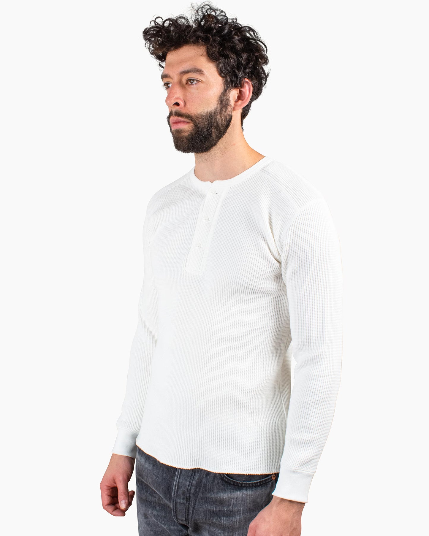 lost & found The Real McCoy's The Real McCoy's MC16117 Union Shirt Long Sleeve White