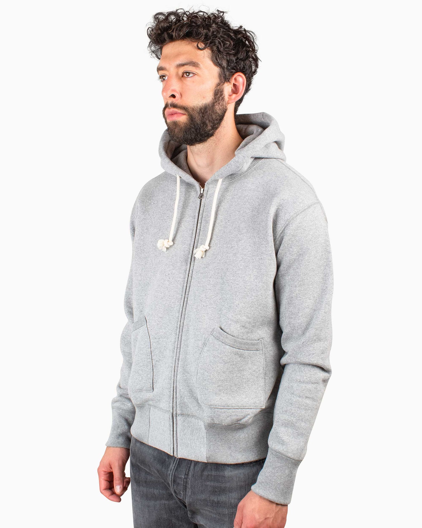 lost & found The Real McCoy's The Real McCoy's MC18115 12oz. Full Zip Parka Medium Grey