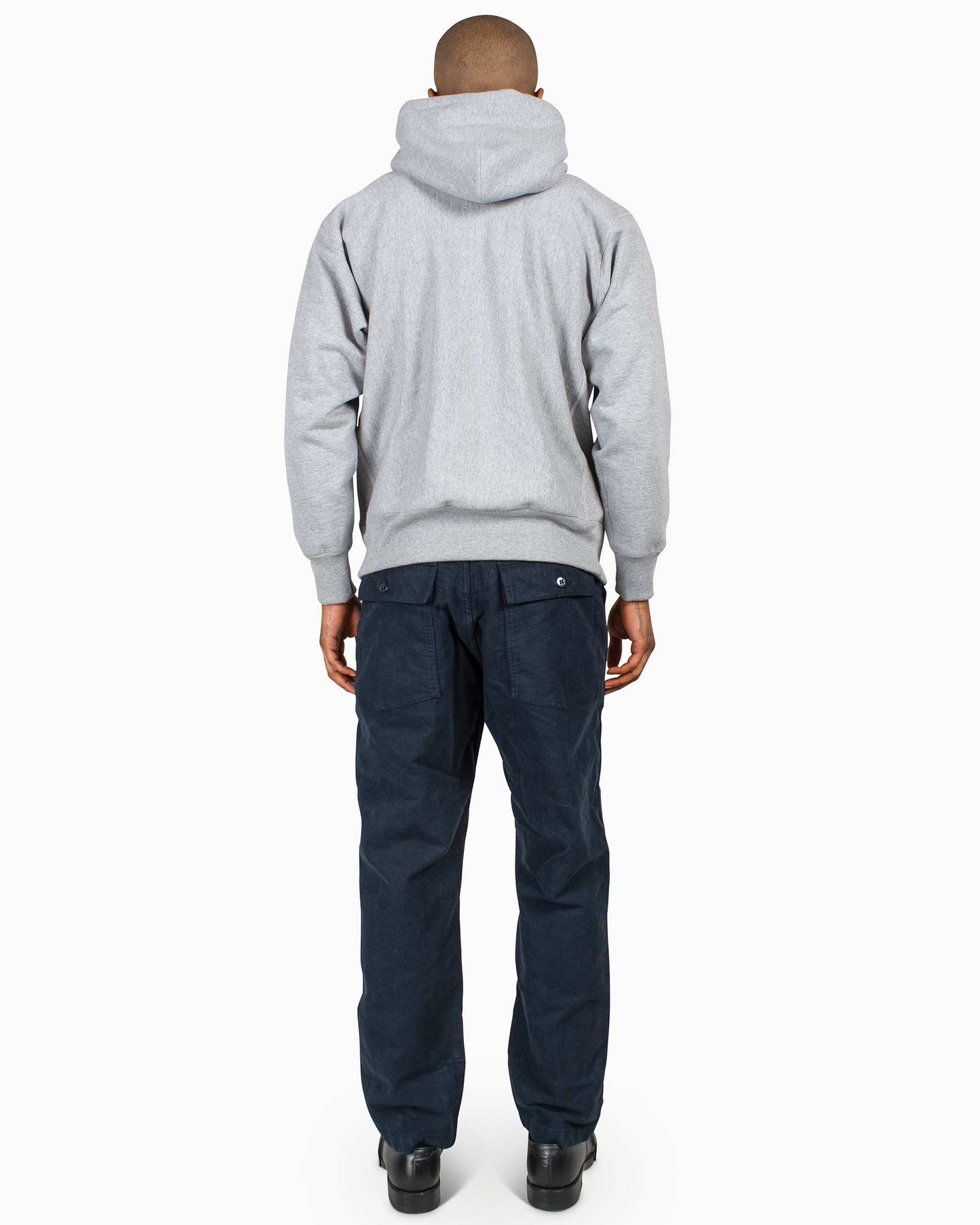 lost & found The Real McCoy's The Real McCoy's MC20113 Heavyweight Hooded Sweatshirt Medium Grey