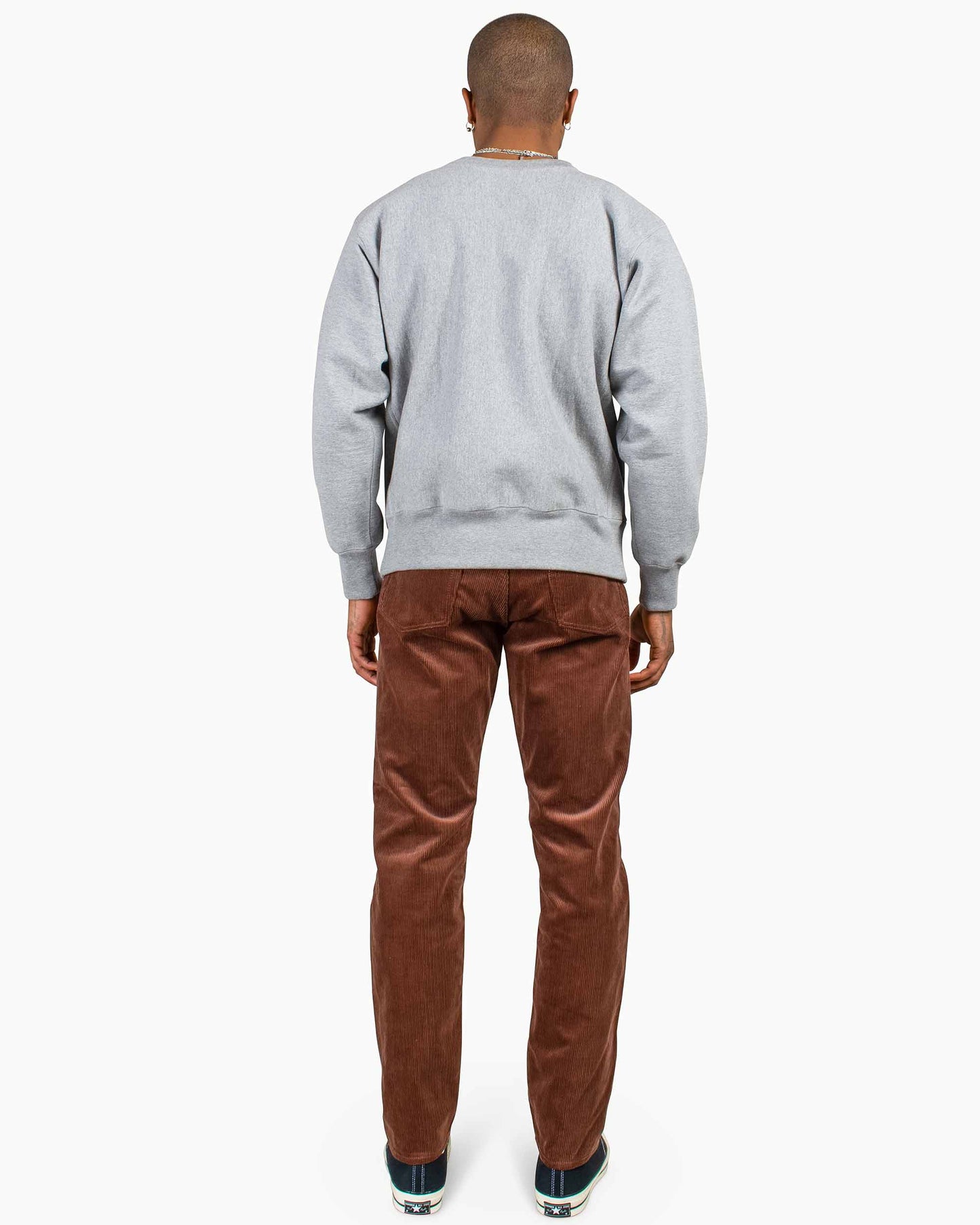 lost & found The Real McCoy's The Real McCoy's MC20114 Heavyweight Crewneck Sweatshirt Medium Grey