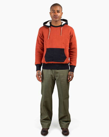 lost & found The Real McCoy's The Real McCoy's MC20119 Double Face After-Hooded Sweatshirt Burgundy/Black