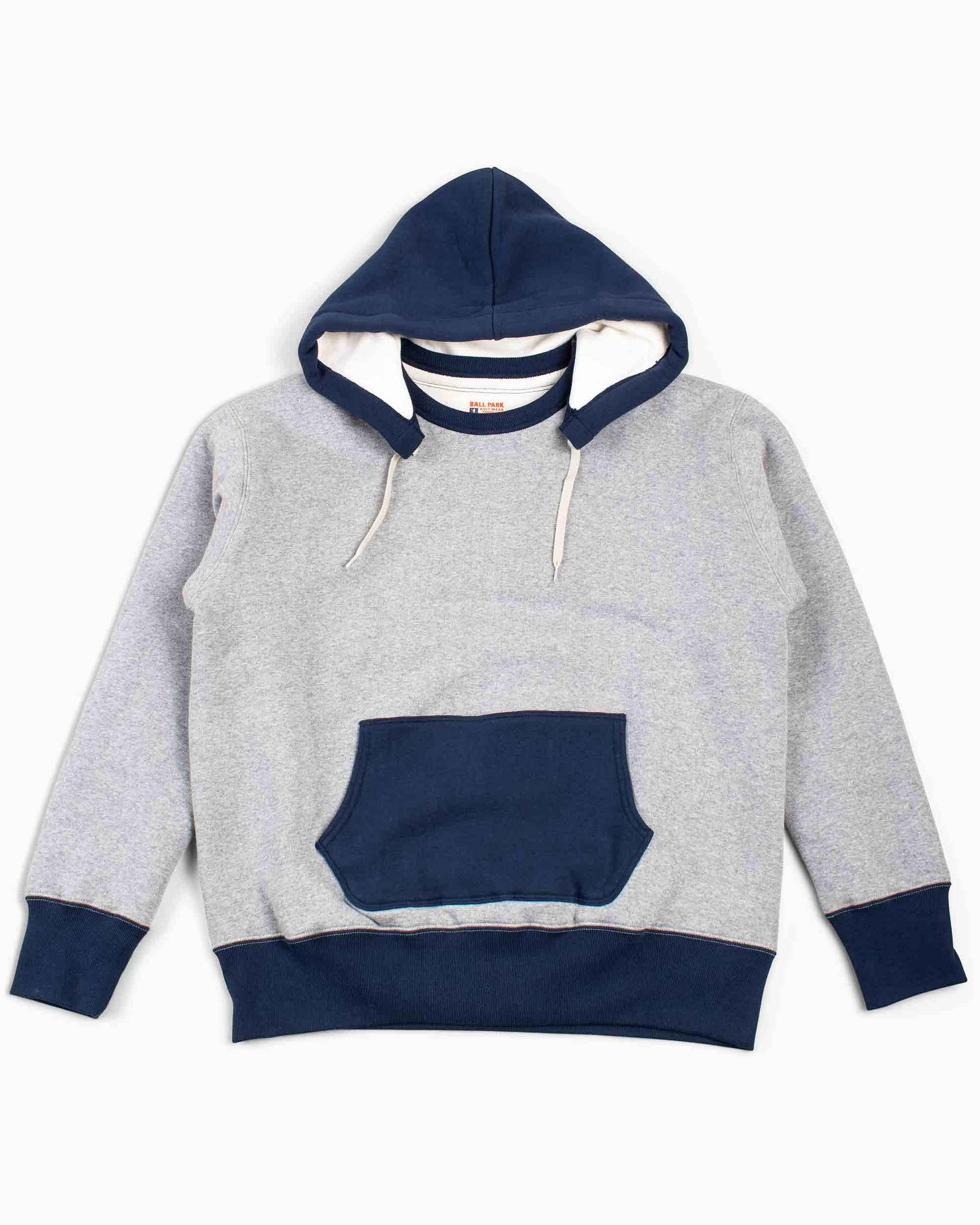 lost & found The Real McCoy's The Real McCoy's MC20119 Double Face After-Hooded Sweatshirt Grey/Navy