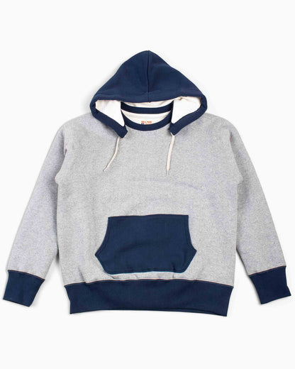 lost & found The Real McCoy's The Real McCoy's MC20119 Double Face After-Hooded Sweatshirt Grey/Navy