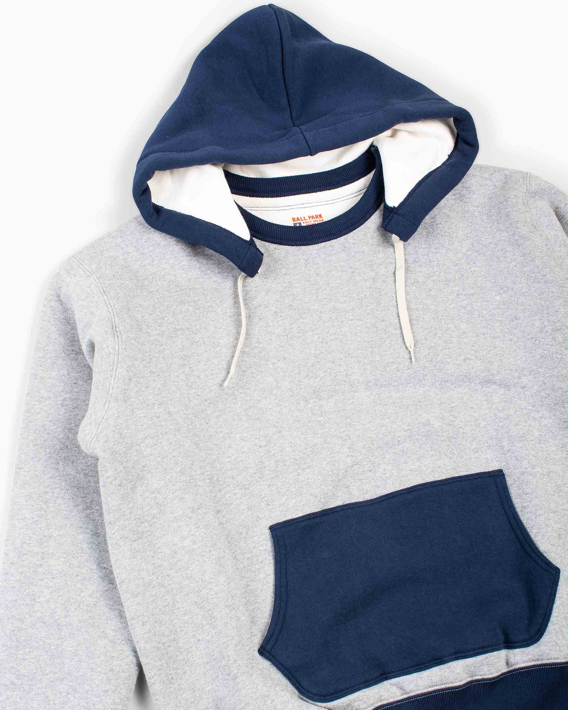lost & found The Real McCoy's The Real McCoy's MC20119 Double Face After-Hooded Sweatshirt Grey/Navy