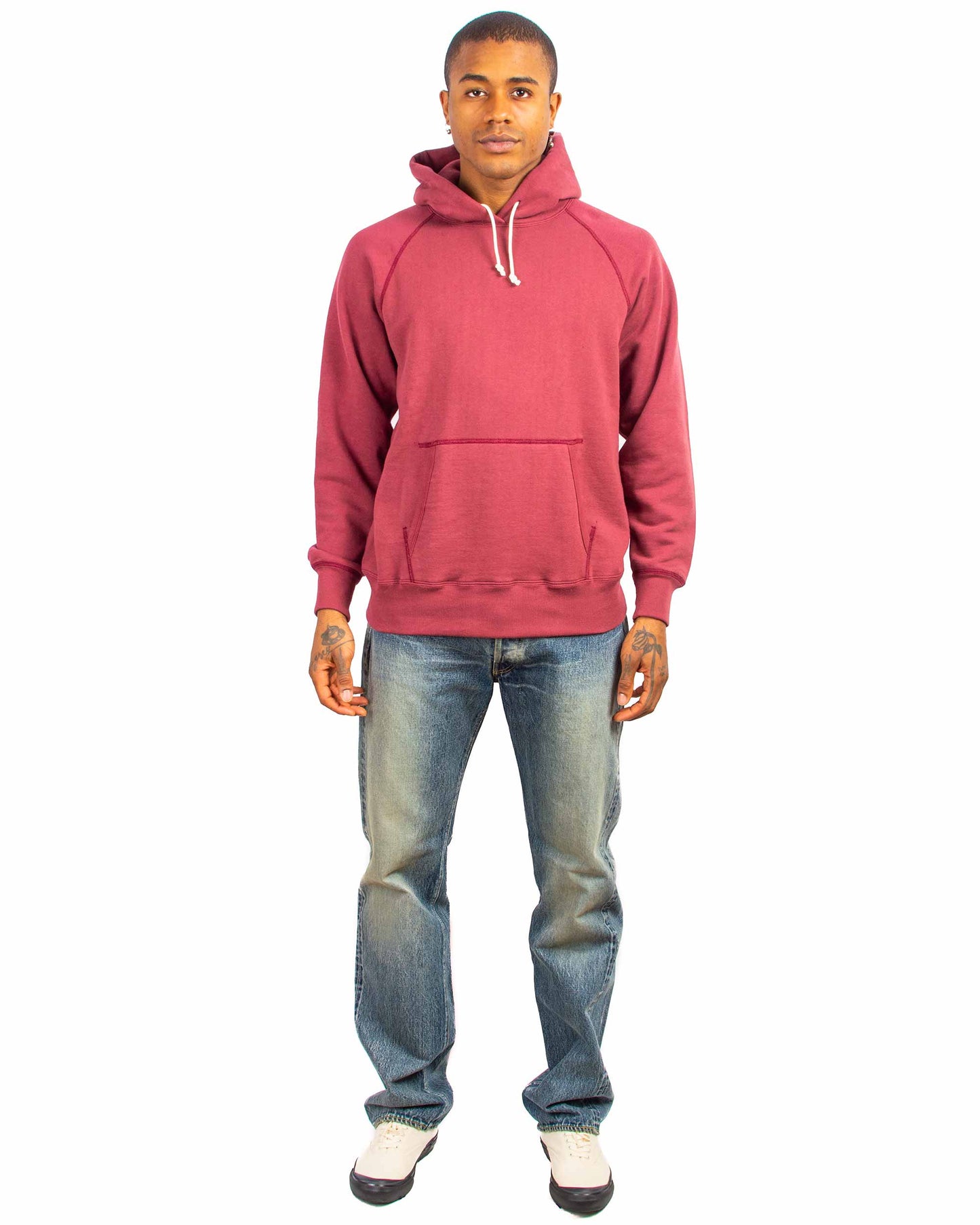 lost & found The Real McCoy's The Real McCoy's MC21017 9oz. Loopwheel Parka Maroon