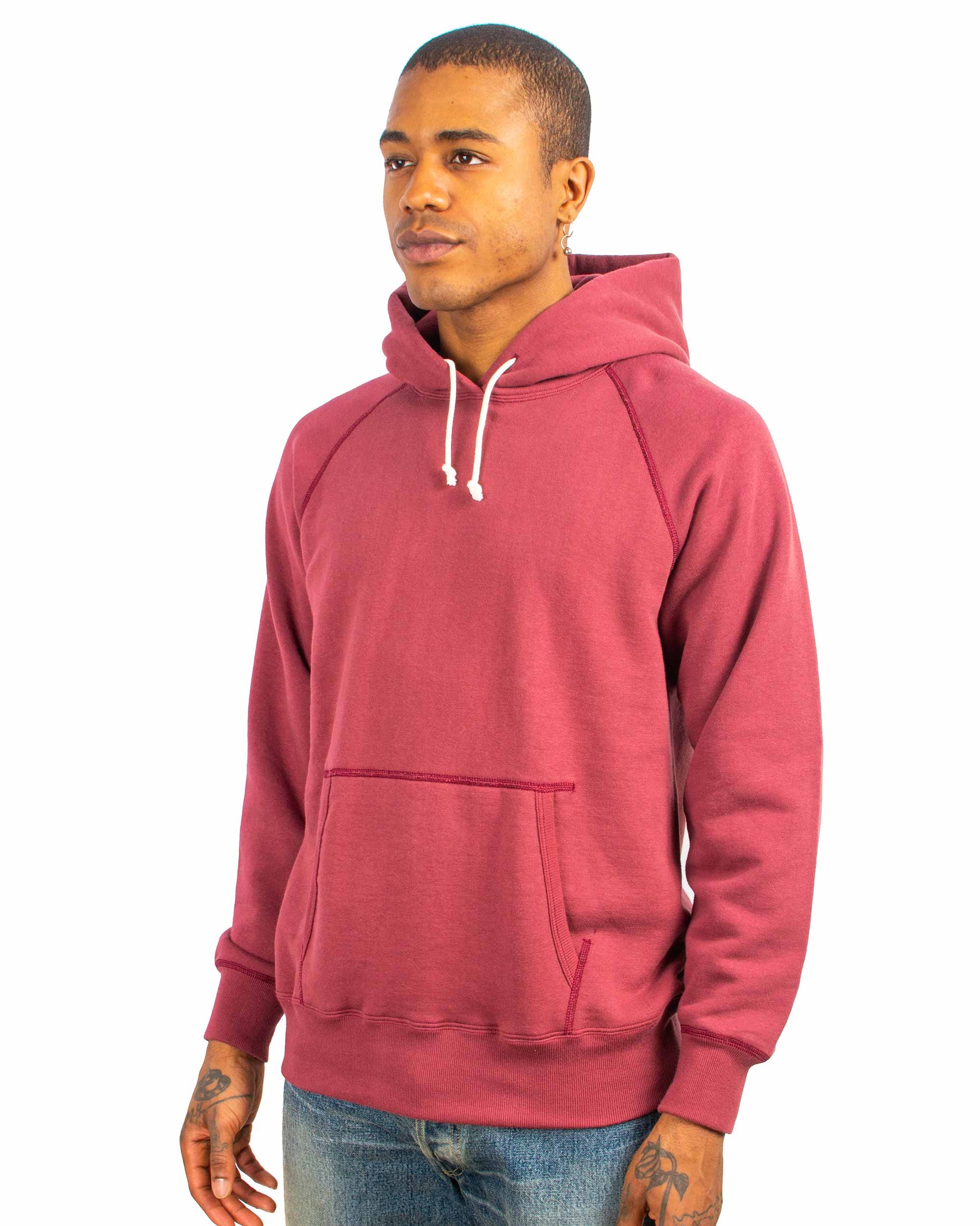 lost & found The Real McCoy's The Real McCoy's MC21017 9oz. Loopwheel Parka Maroon