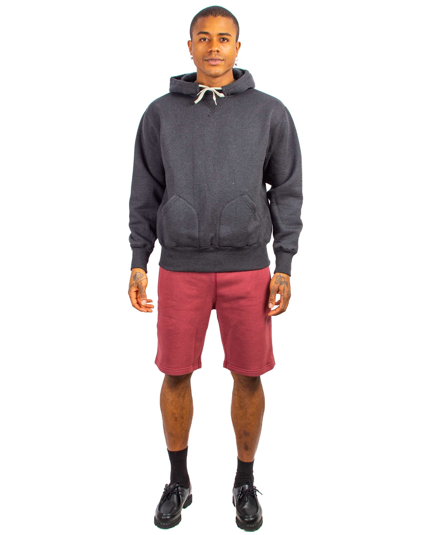 lost & found The Real McCoy's The Real McCoy's MC21019 9oz. Loopwheel Sweatshorts Maroon