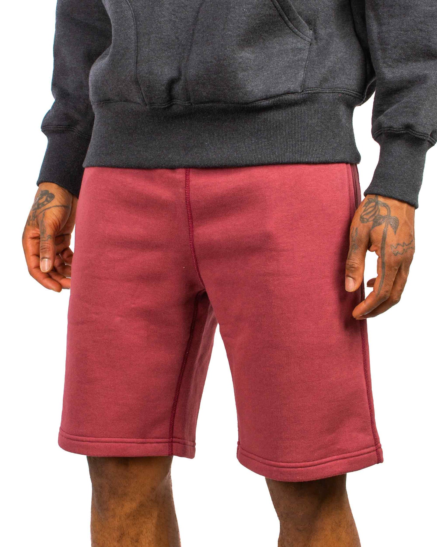 lost & found The Real McCoy's The Real McCoy's MC21019 9oz. Loopwheel Sweatshorts Maroon