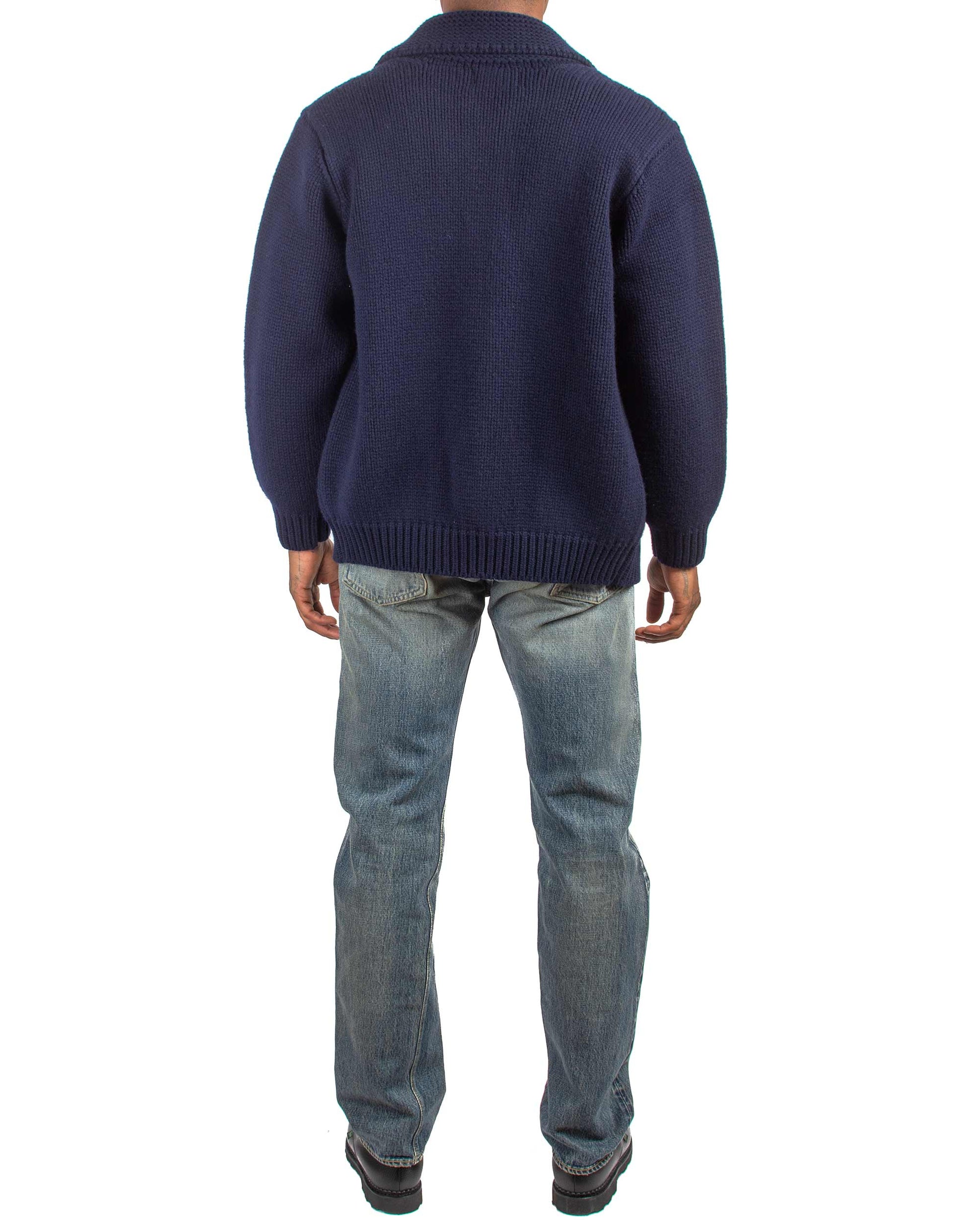 lost & found The Real McCoy's The Real McCoy's MC21113 Heavy Wool Cashmere Sweater Navy