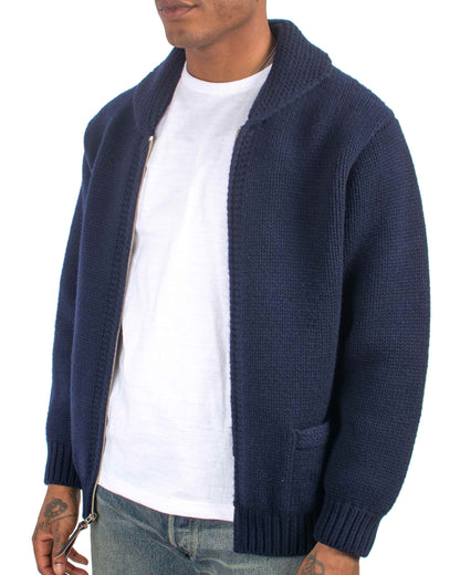 lost & found The Real McCoy's The Real McCoy's MC21113 Heavy Wool Cashmere Sweater Navy