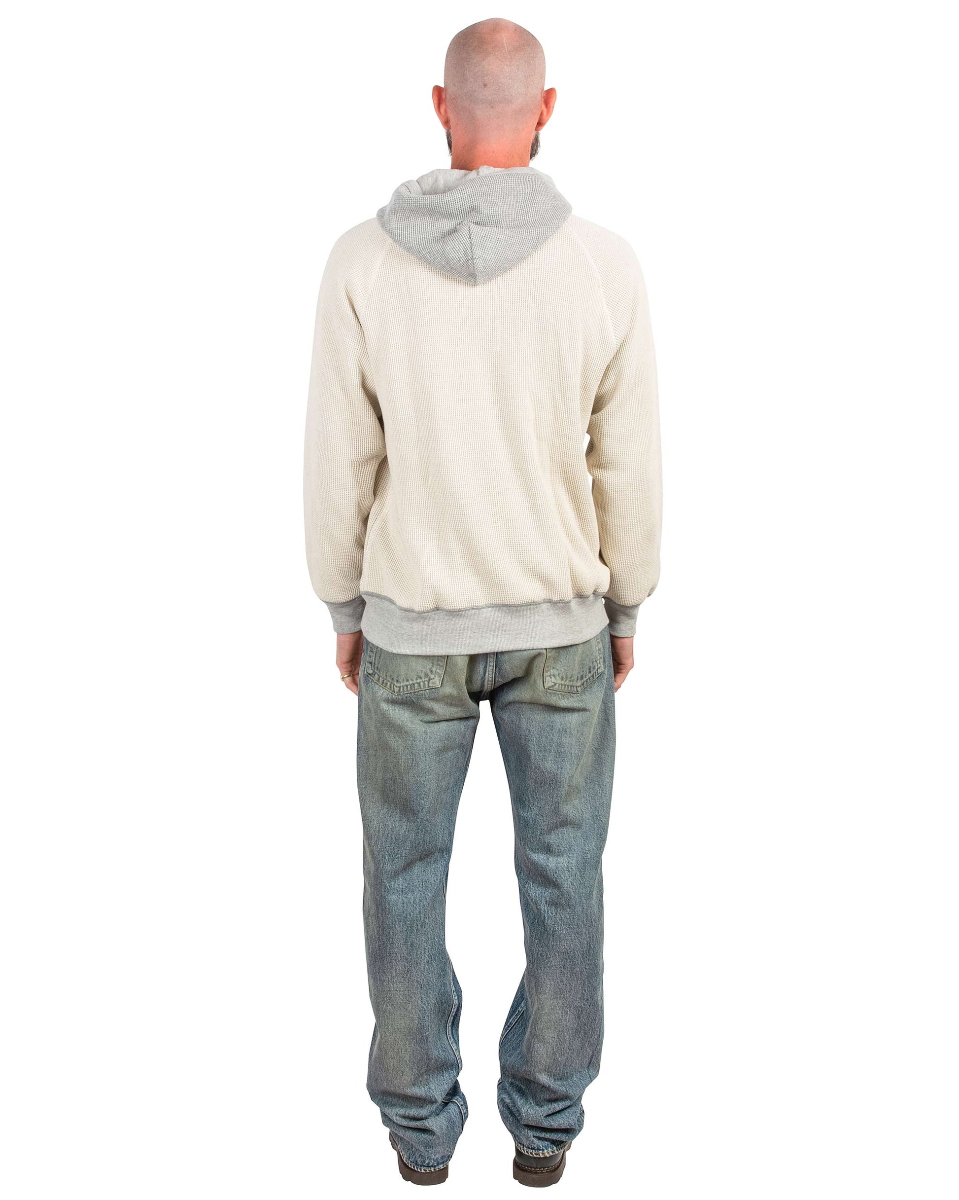 lost & found The Real McCoy's The Real McCoy's MC22005 Thermal Sweatshirt (Two-Tone) Grey