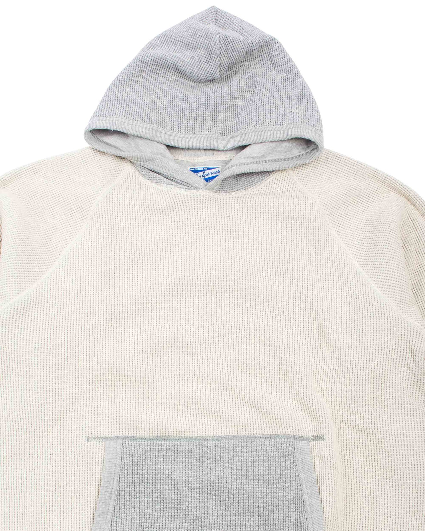 lost & found The Real McCoy's The Real McCoy's MC22005 Thermal Sweatshirt (Two-Tone) Grey