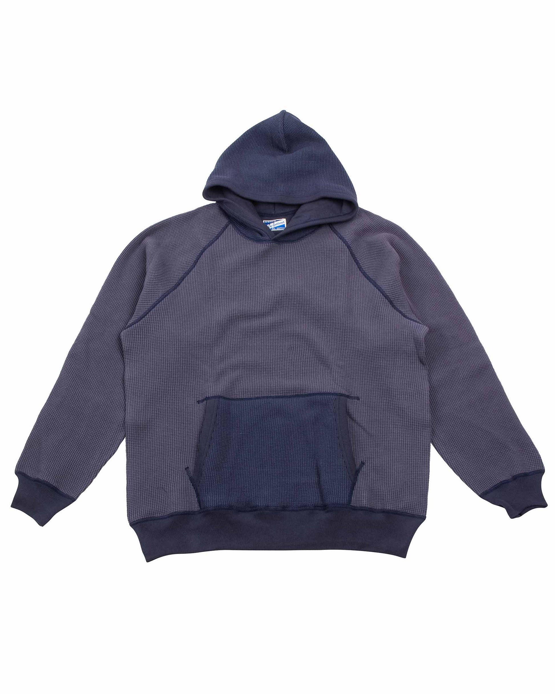 lost & found The Real McCoy's The Real McCoy's MC22005 Thermal Sweatshirt (Two-Tone) Navy