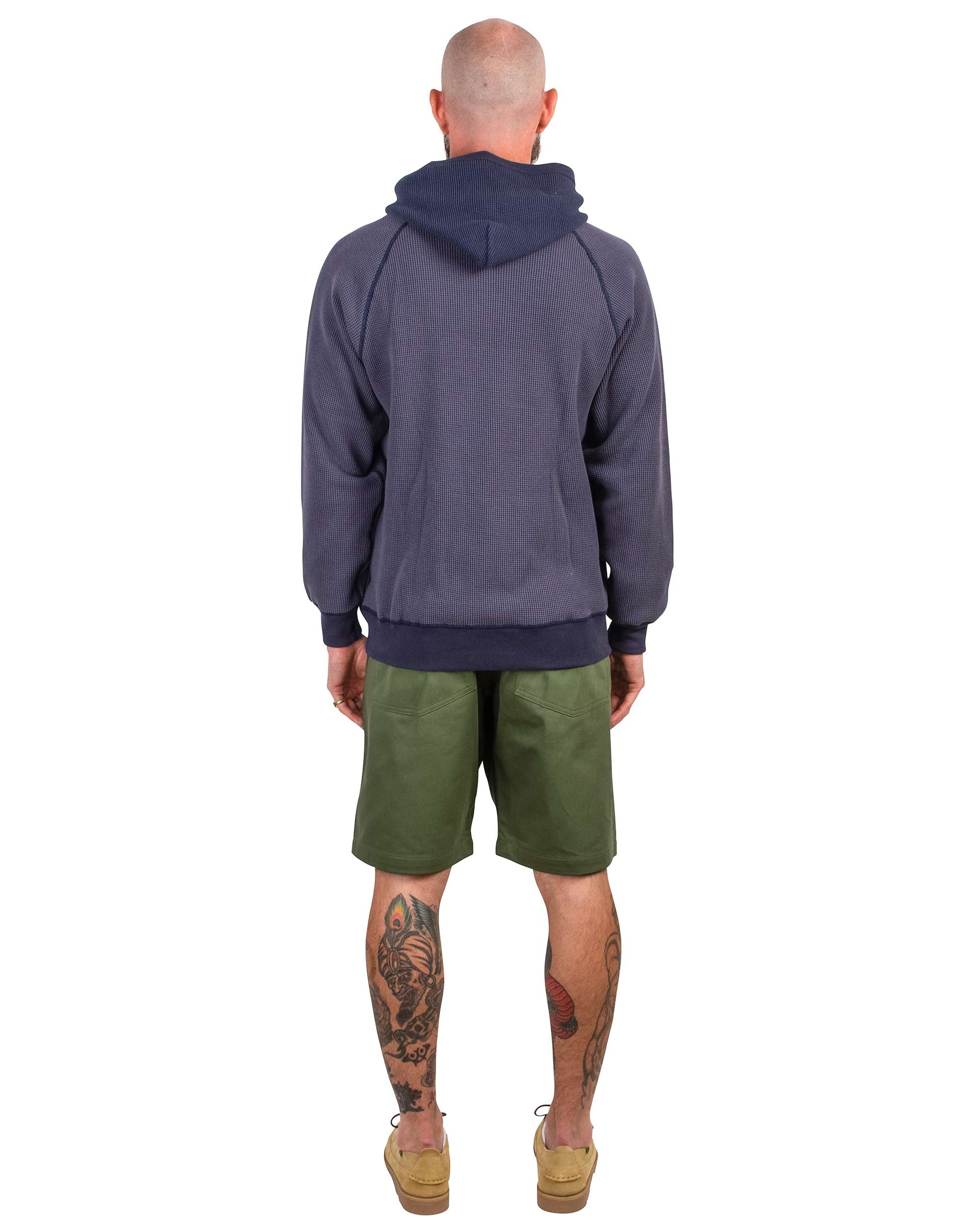 lost & found The Real McCoy's The Real McCoy's MC22005 Thermal Sweatshirt (Two-Tone) Navy
