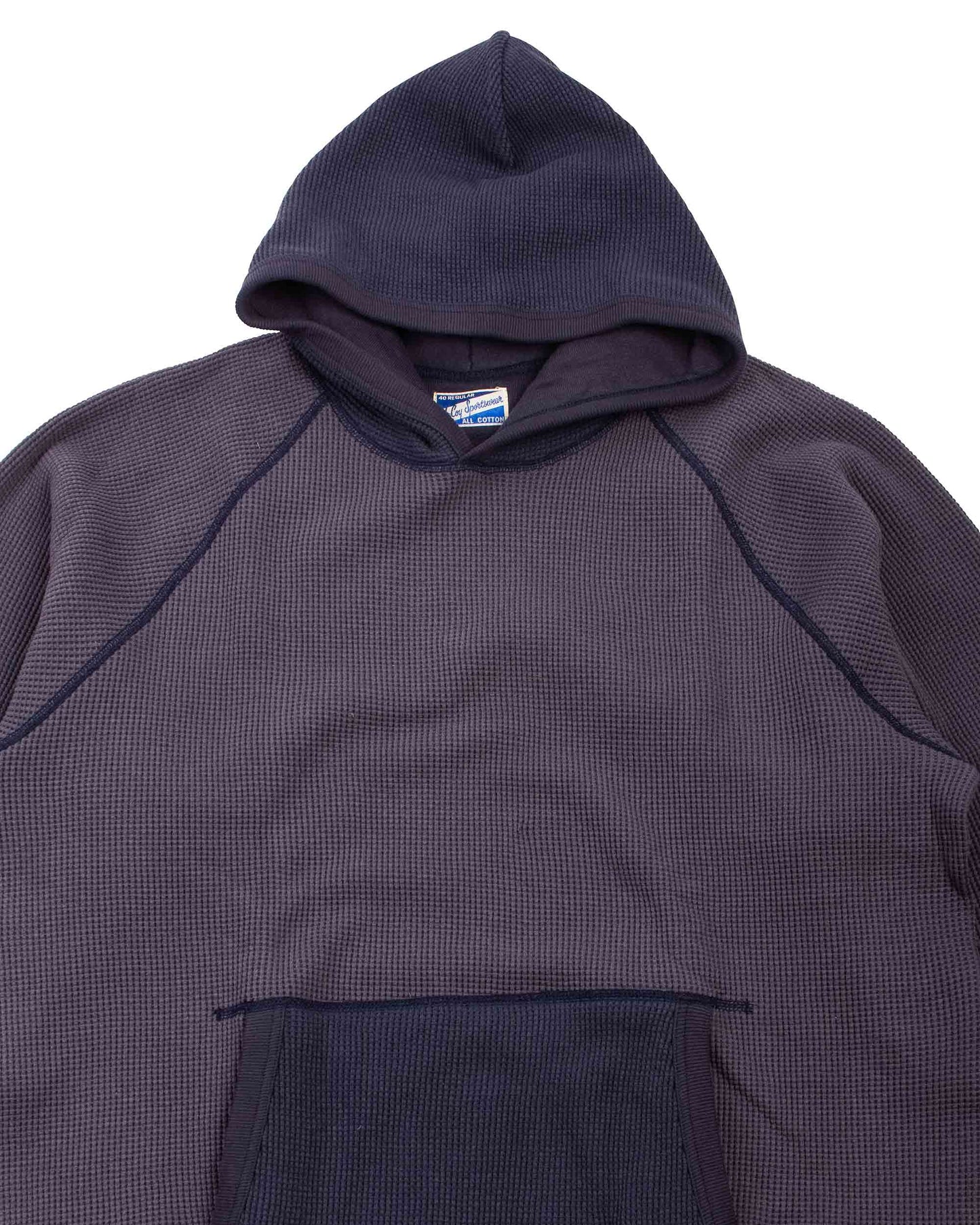 lost & found The Real McCoy's The Real McCoy's MC22005 Thermal Sweatshirt (Two-Tone) Navy