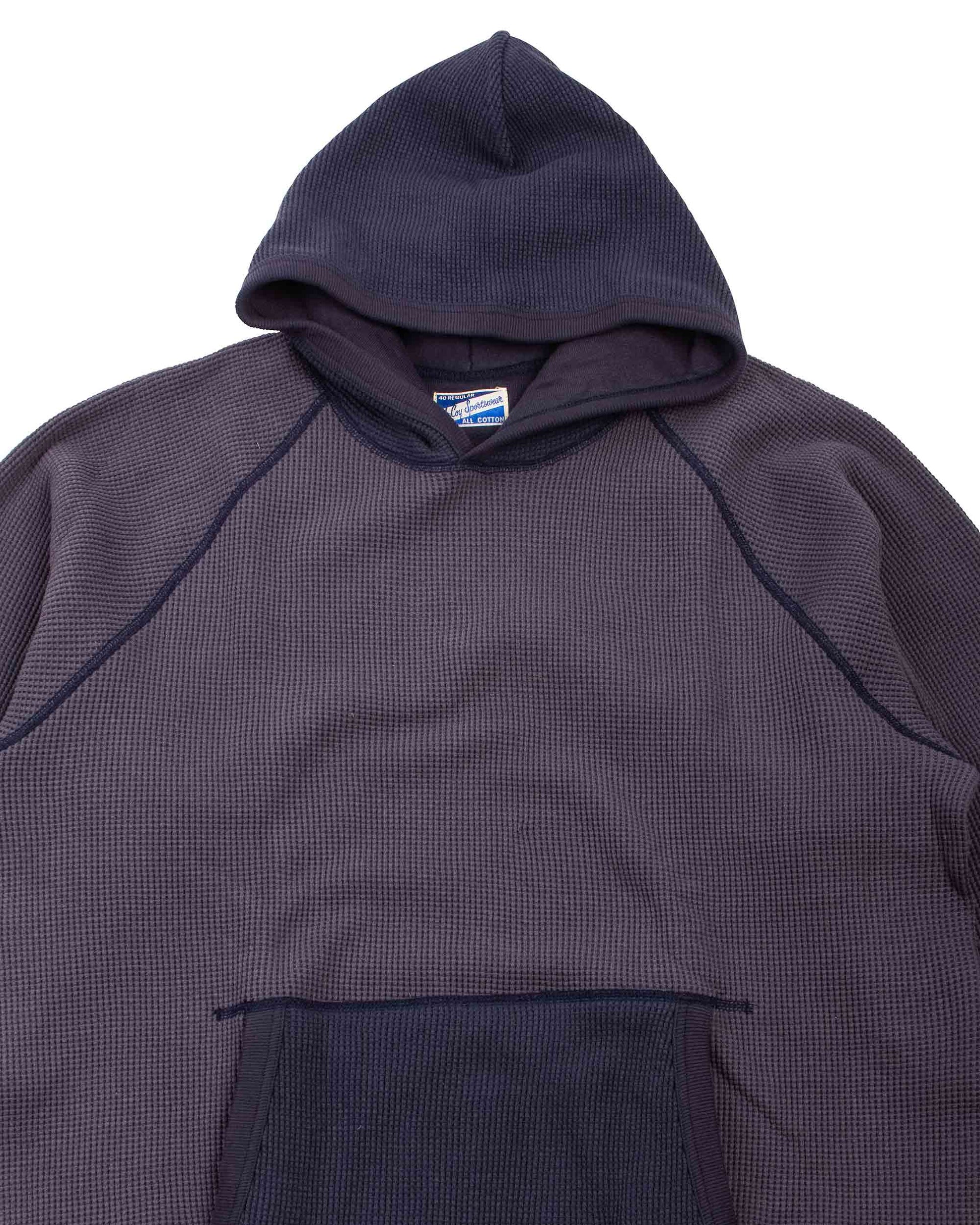 lost & found The Real McCoy's The Real McCoy's MC22005 Thermal Sweatshirt (Two-Tone) Navy