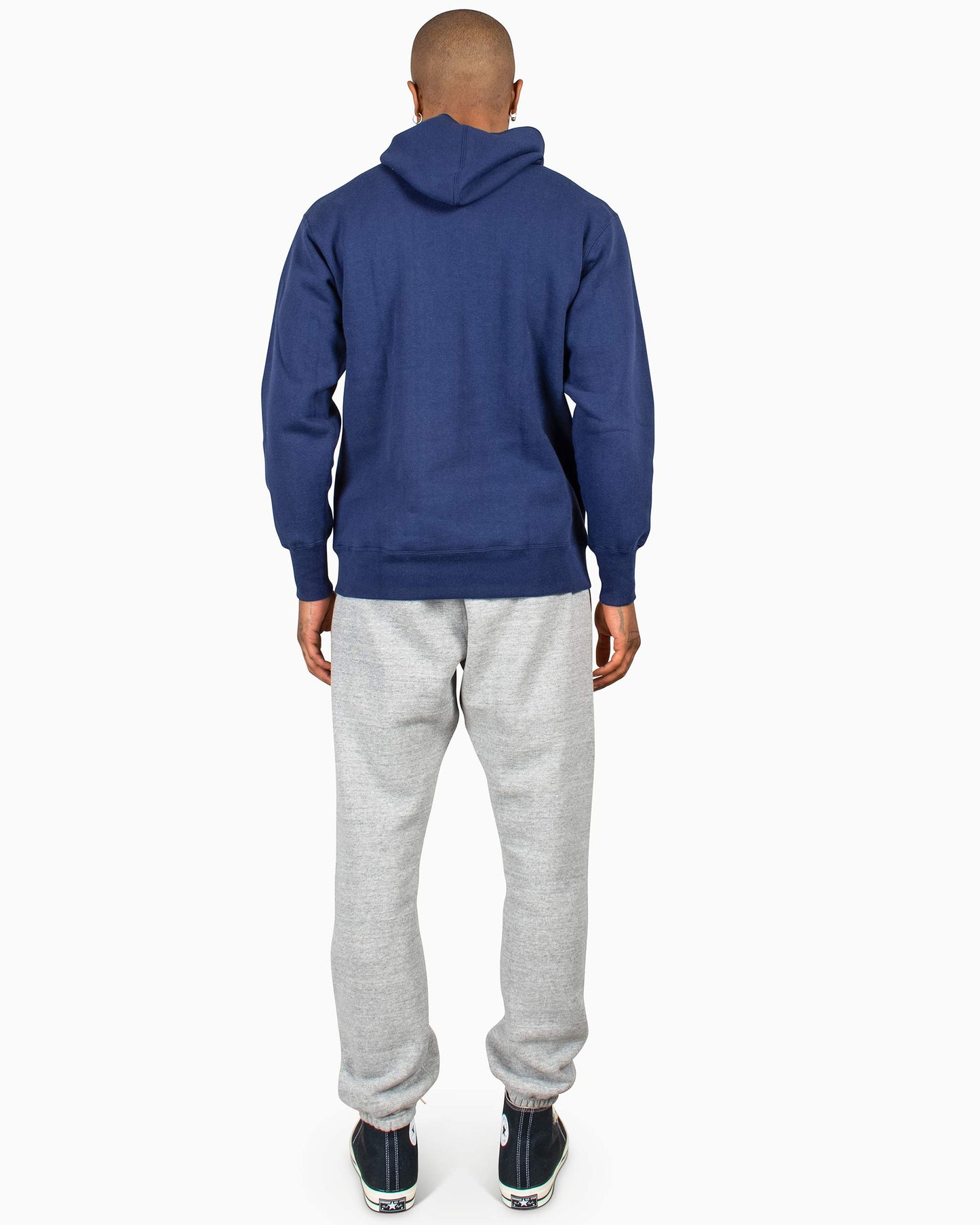 lost & found The Real McCoy's The Real McCoy's MC22112 Boxing Glove Pocket Hooded Sweatshirt Navy