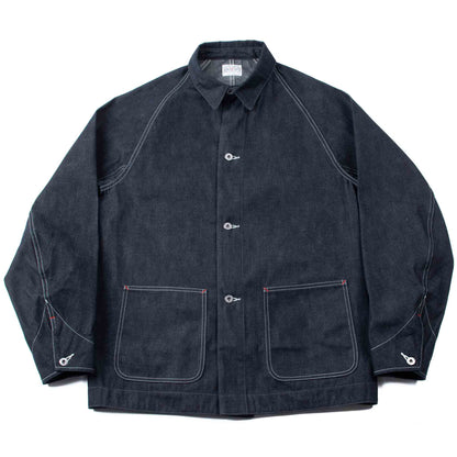 lost & found The Real McCoy's The Real McCoy's MJ21019 8HU WW2 Denim Chore Coat Indigo