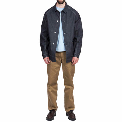 lost & found The Real McCoy's The Real McCoy's MJ21019 8HU WW2 Denim Chore Coat Indigo