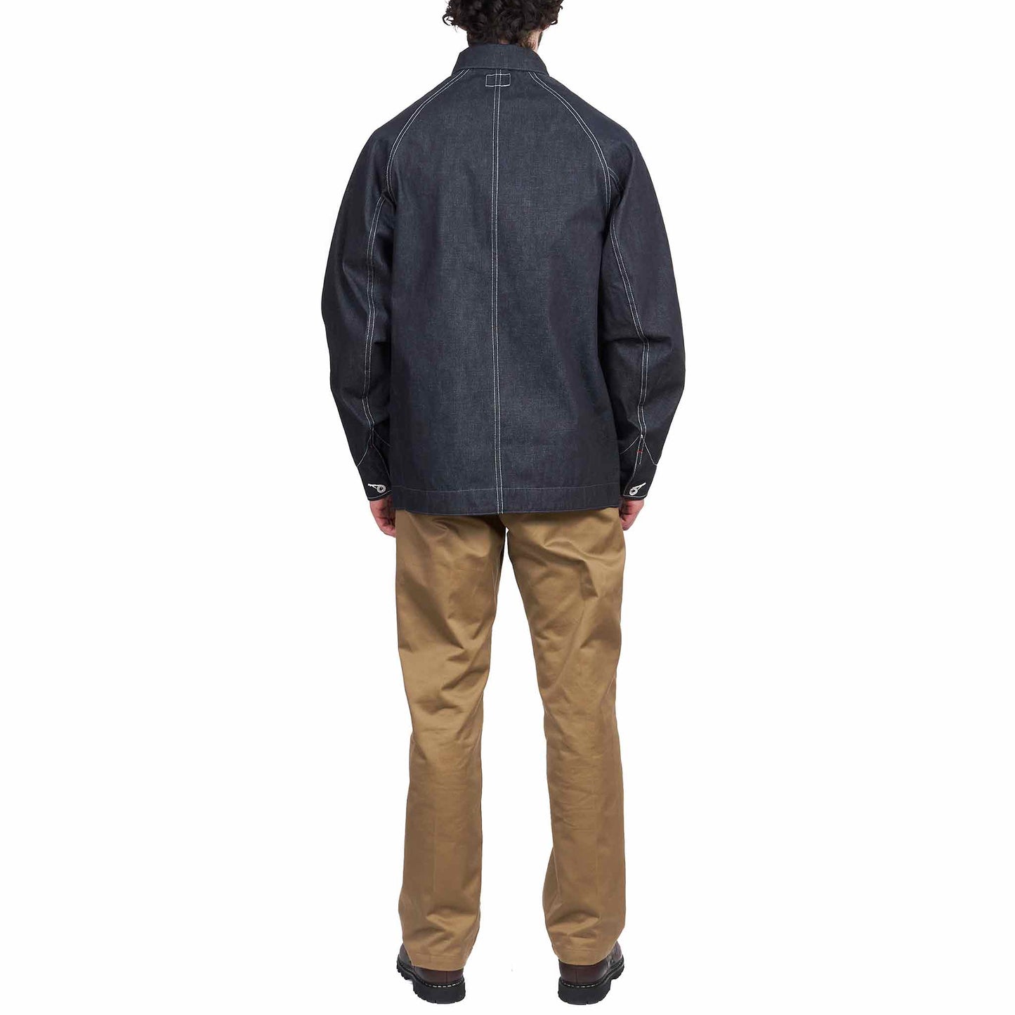 lost & found The Real McCoy's The Real McCoy's MJ21019 8HU WW2 Denim Chore Coat Indigo