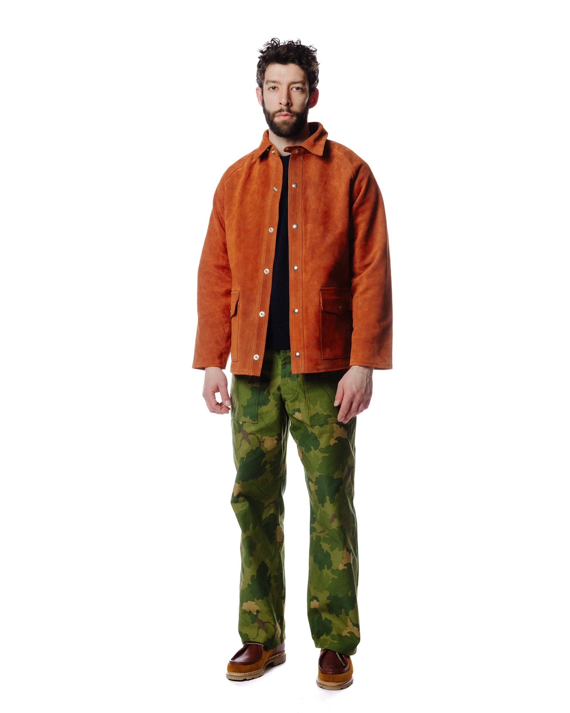 lost & found The Real McCoy's The Real McCoy's MJ23014 8HU Leather Welder Jacket Brick Red