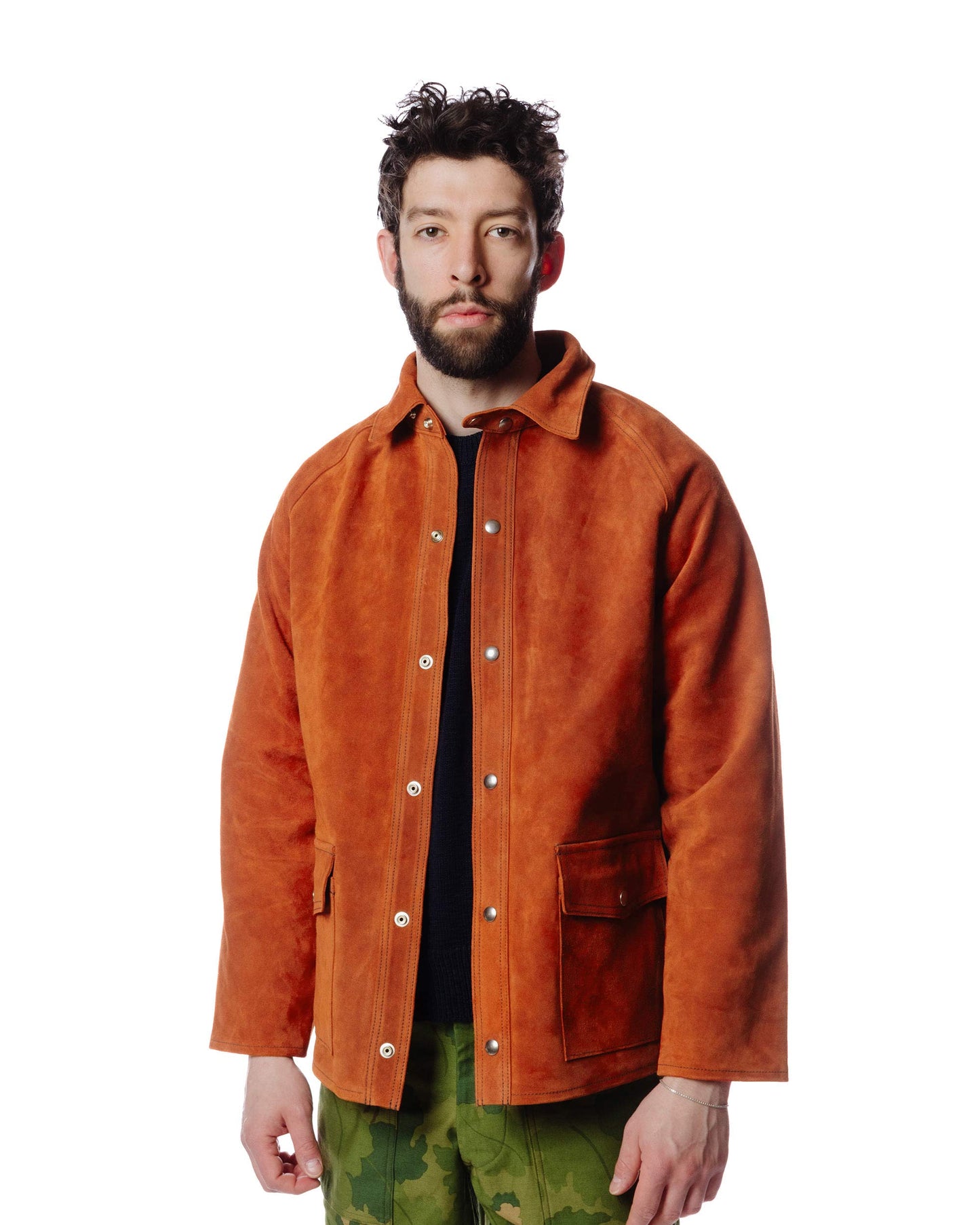 lost & found The Real McCoy's The Real McCoy's MJ23014 8HU Leather Welder Jacket Brick Red